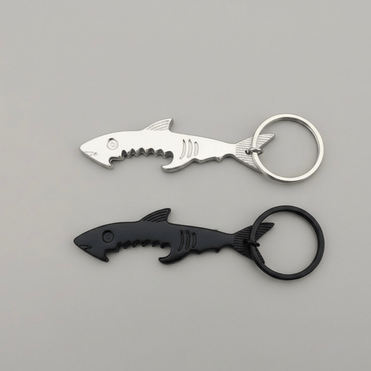 Shark Shape Metal Keychain
