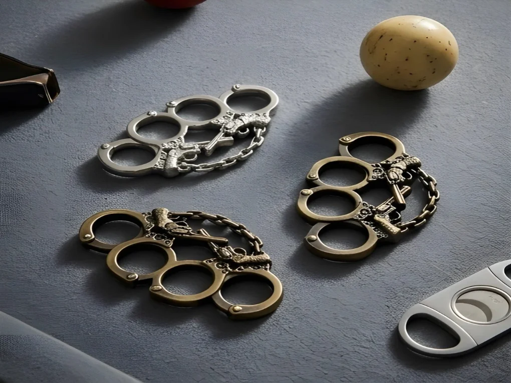 Revolver Style Metal Knuckle Duster