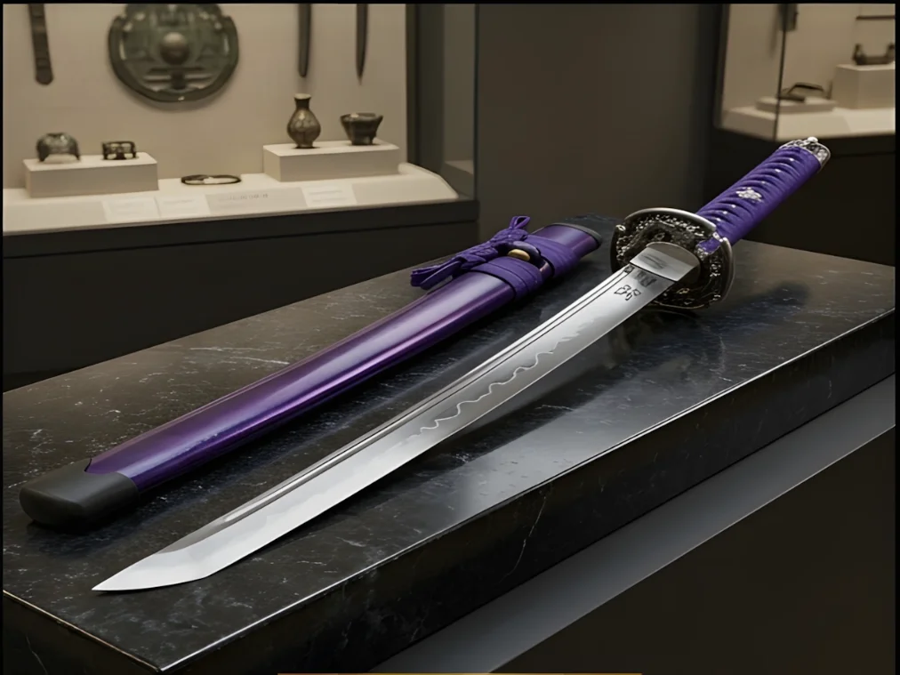 Precision Blue Katana Blade with Premium Saya
