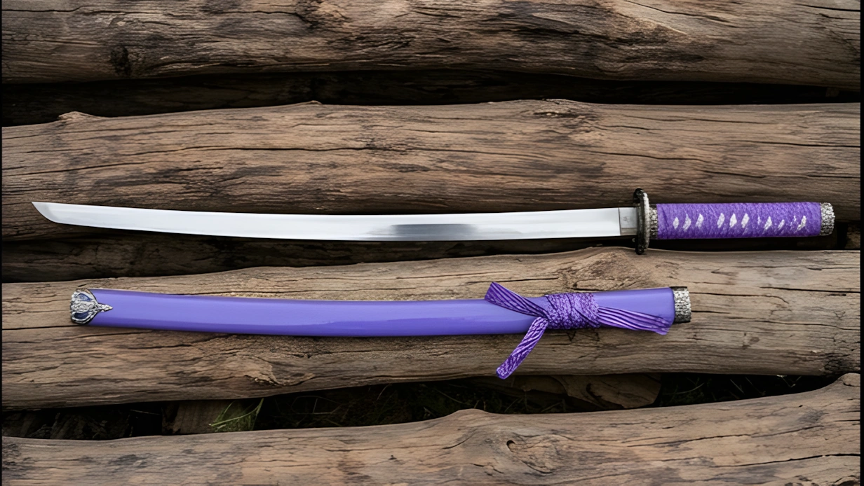Precision Blue Katana Blade with Premium Saya