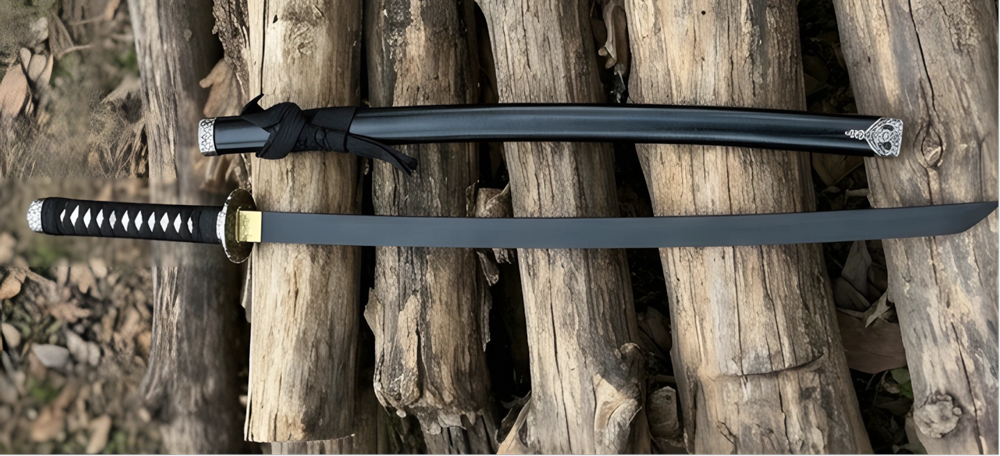 Precision Black Katana Blade with Premium Saya