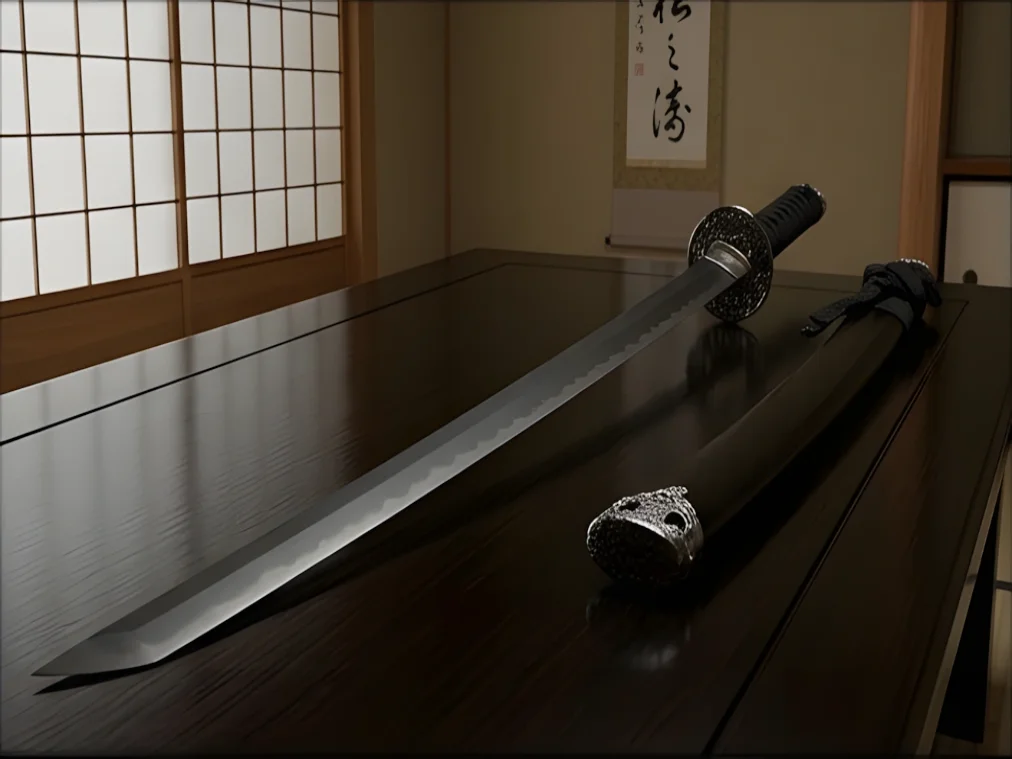 Precision Black Katana Blade with Premium Saya