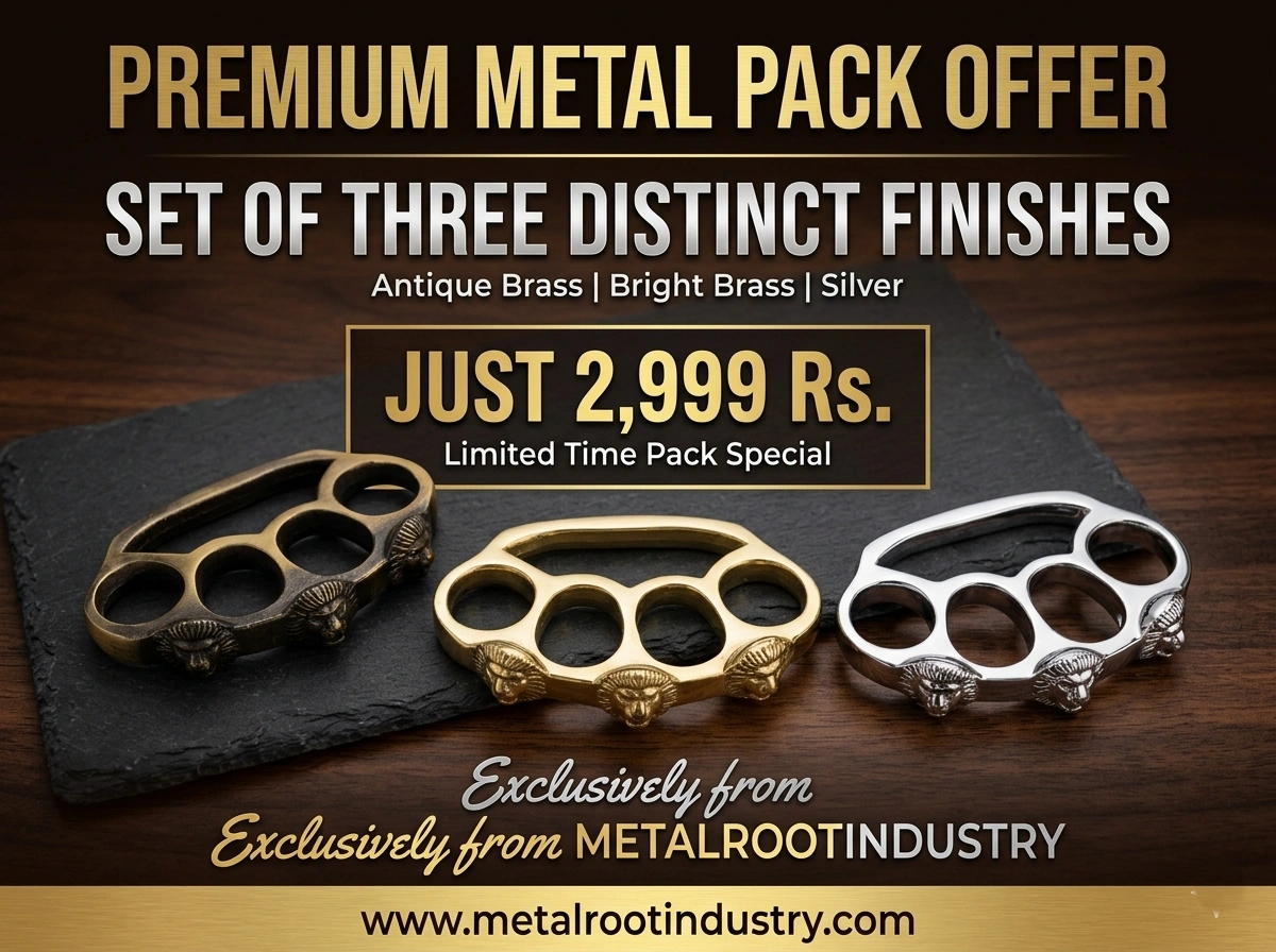 Premium Lion Knuckle Duster – Pack of 3