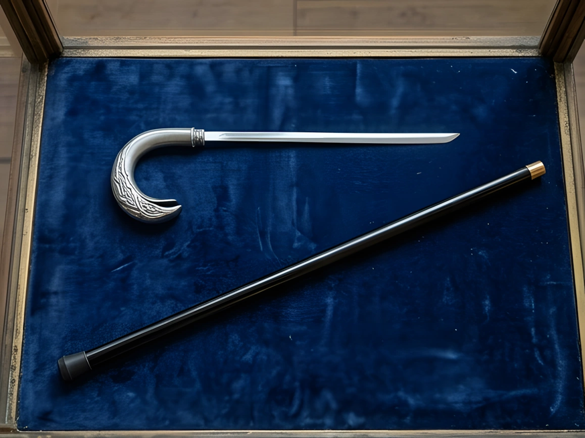 Brass Eagle Head Walking Cane – Handcrafted Metal Handle Stick