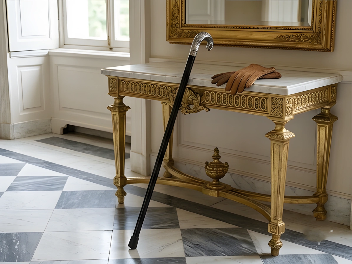 Brass Cobra Head Walking Cane