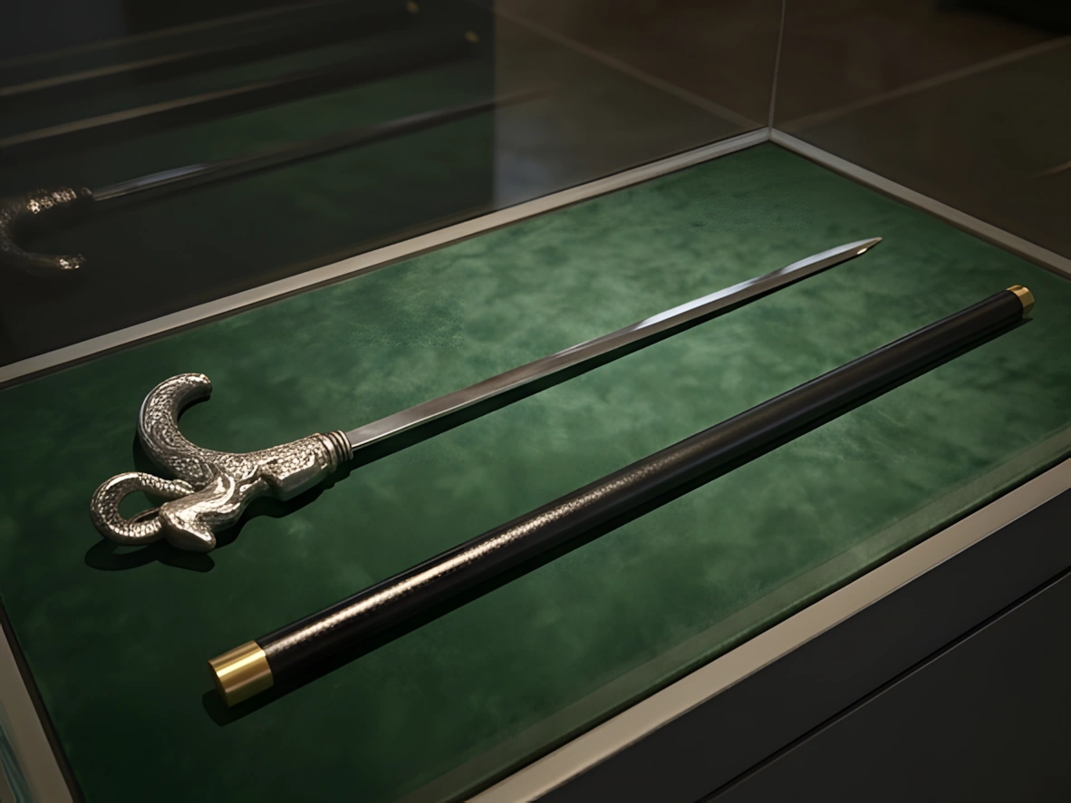 Royal Ram Head Walking Cane